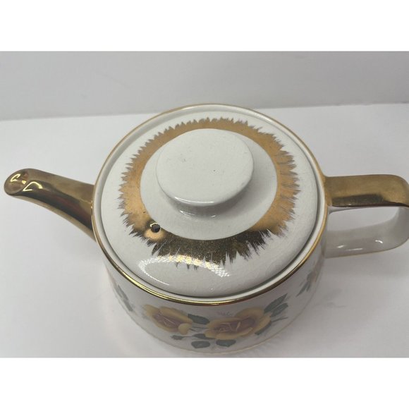 Vintage Gibson teapot strathsford England Floral Pattern Tea Coffee Hand Paint - Picture 5 of 14